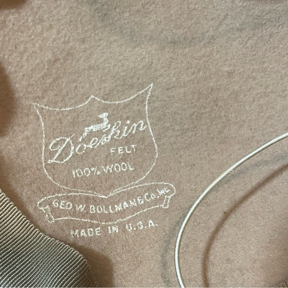 Beret style Fascinator hat. Vintage. Rare.Doeskin felt/100%wool. 50’s style - Picture 7 of 7